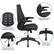 Alt View 39. Alamont Home - Kale Contemporary Mesh Executive Swivel High Back Office Chair - Black.