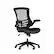 Front. Alamont Home - Kelista Contemporary Leather/Faux Leather Swivel Office Chair - Black LeatherSoft/Mesh.