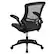 Alt View 15. Alamont Home - Kelista Contemporary Leather/Faux Leather Swivel Office Chair - Black LeatherSoft/Mesh.