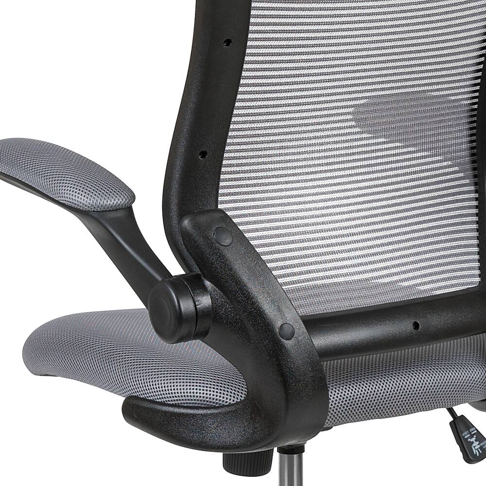 Alt View 17. Alamont Home - Kale Contemporary Mesh Drafting Stool - Dark Gray.