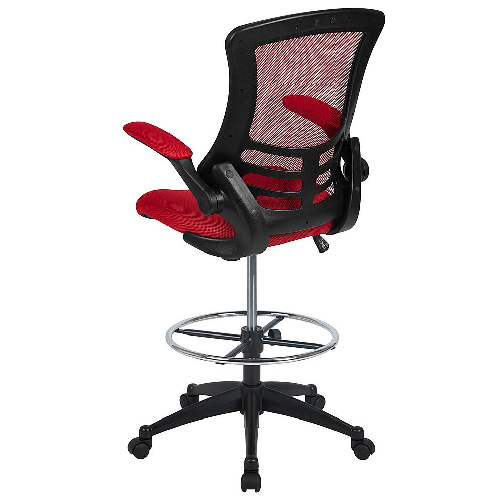 Alt View 14. Alamont Home - Kelista Contemporary Mesh Drafting Stool - Red Mesh.