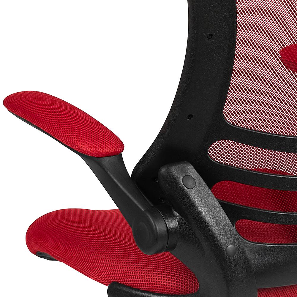 Alt View 17. Alamont Home - Kelista Contemporary Mesh Drafting Stool - Red Mesh.
