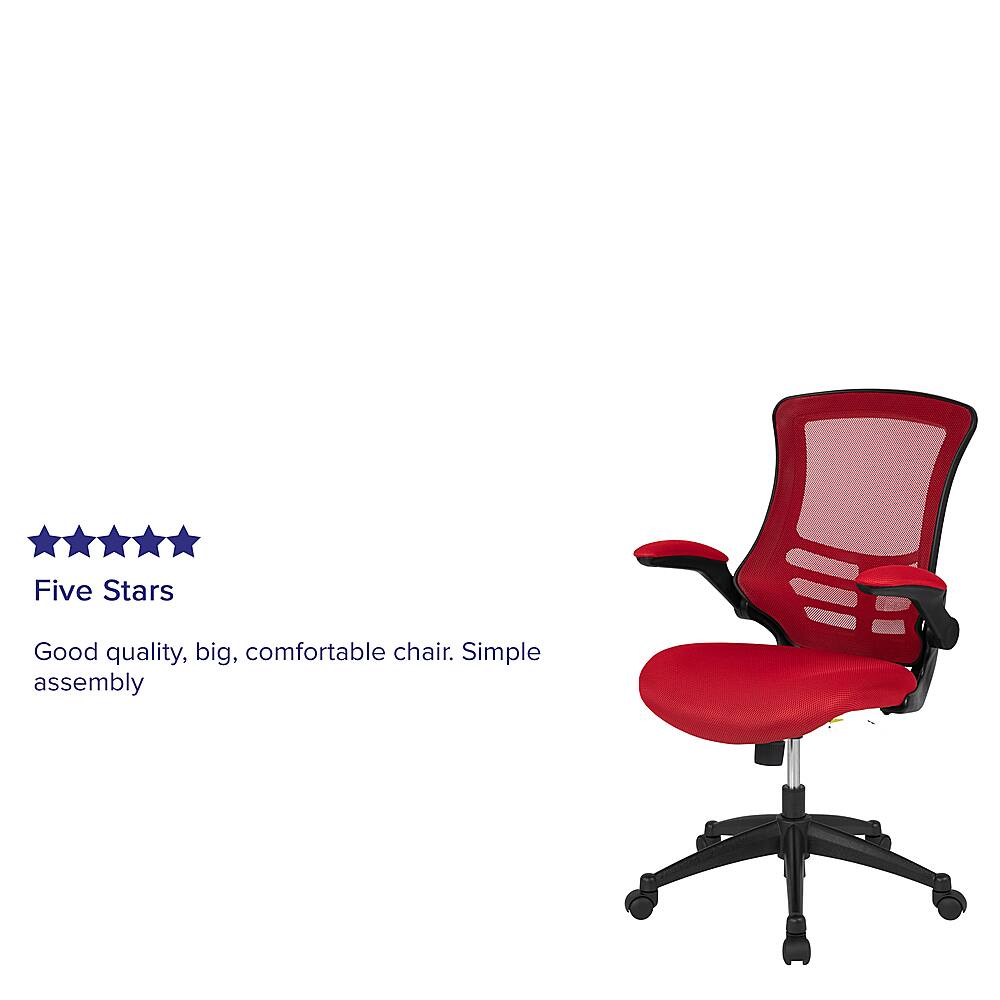 Alt View 38. Alamont Home - Kelista Contemporary Mesh Swivel Office Chair - Red Mesh.