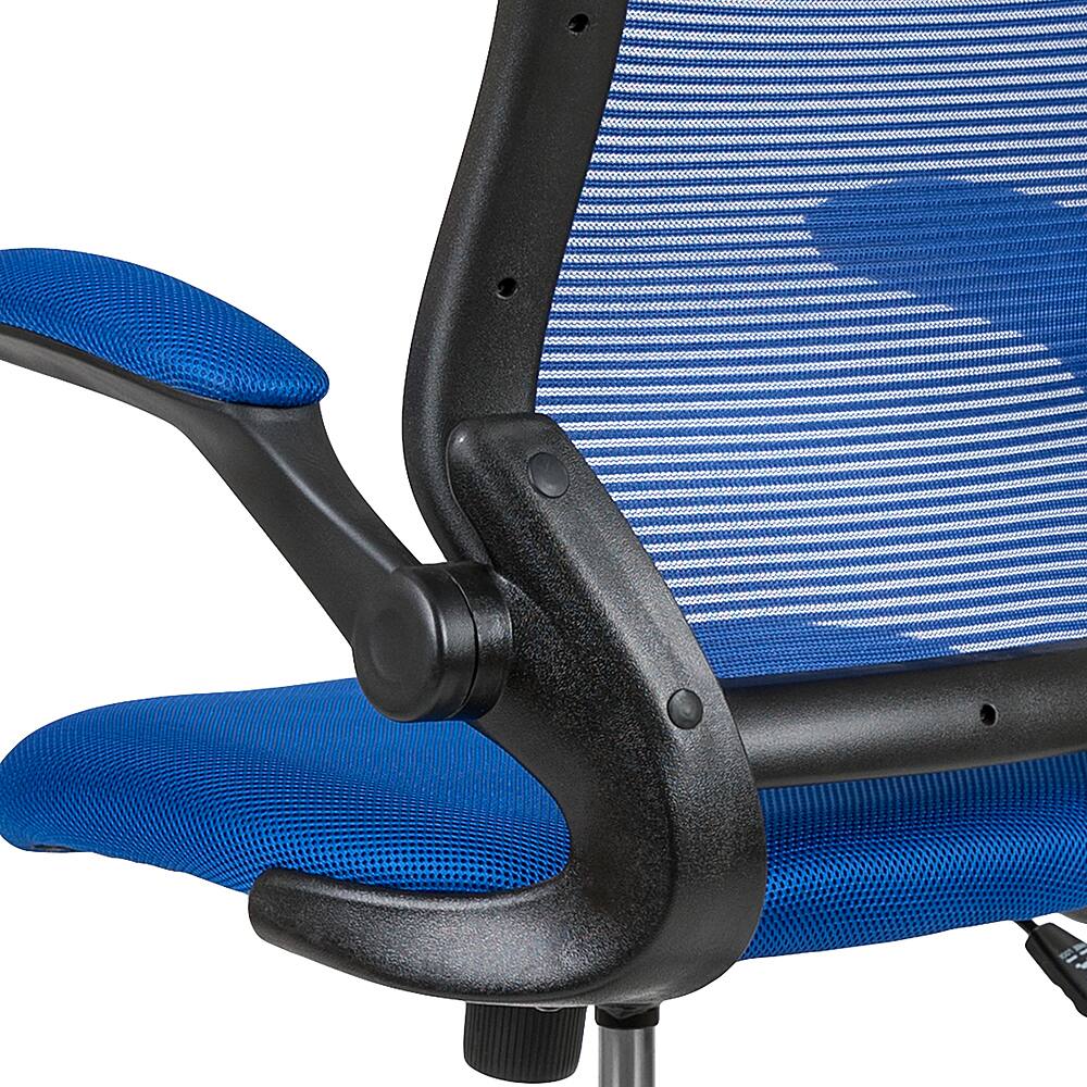 Alt View 17. Alamont Home - Kale Contemporary Mesh Drafting Stool - Blue.