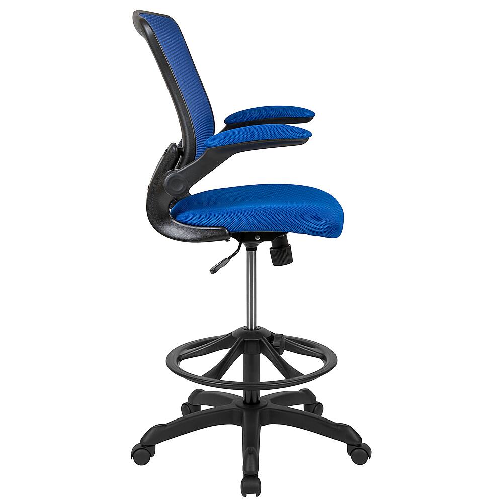Alt View 19. Alamont Home - Kale Contemporary Mesh Drafting Stool - Blue.