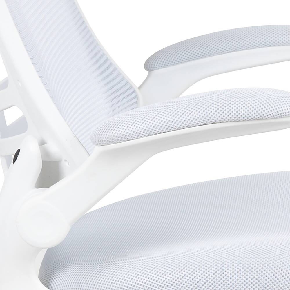 Alt View 15. Alamont Home - Kelista Contemporary Mesh Swivel Office Chair - White Mesh/White Frame.