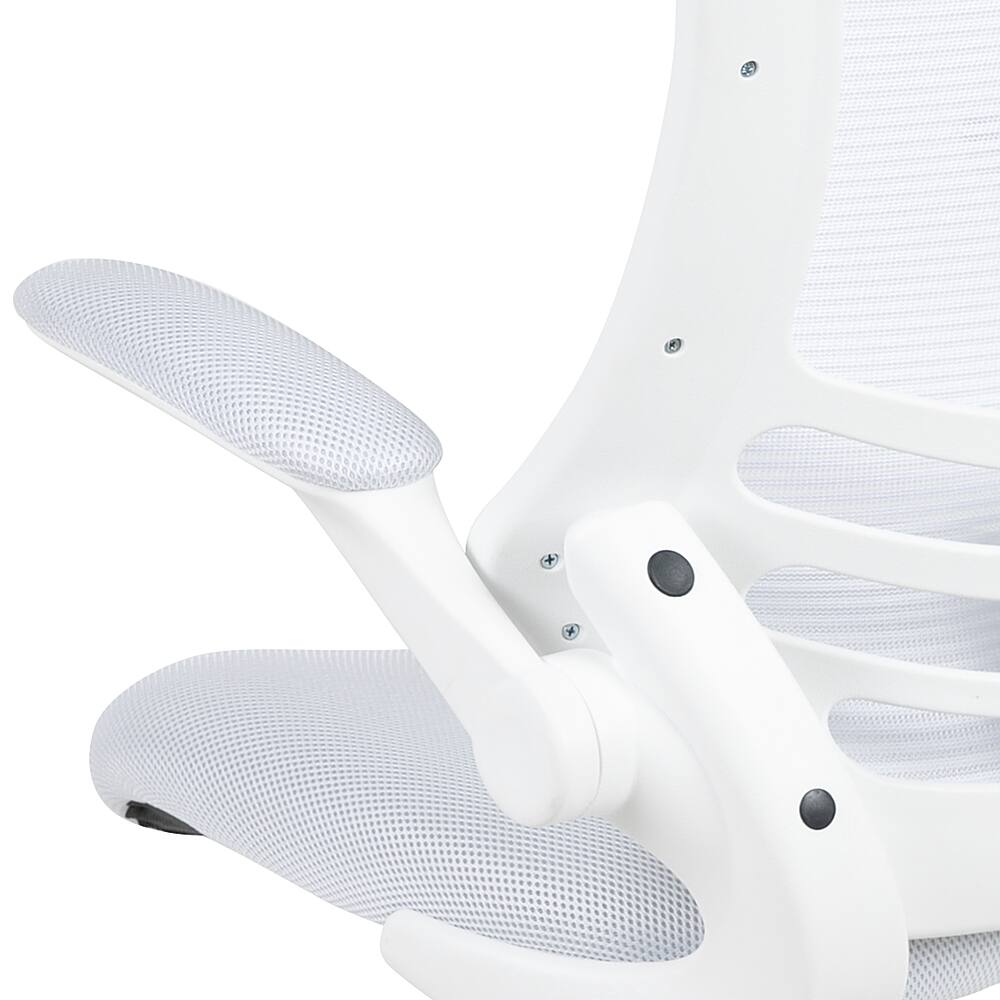 Alt View 19. Alamont Home - Kelista Contemporary Mesh Swivel Office Chair - White Mesh/White Frame.