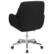 Alt View 12. Alamont Home - Rochelle Home and Office Upholstered Mid-Back Molded Frame Chair in Black Fabric - Black Fabric.