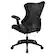 Alt View 14. Alamont Home - Kale Contemporary Leather/Faux Leather Executive Swivel Office Chair - Black LeatherSoft/Mesh.