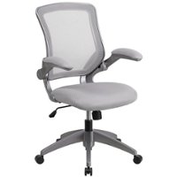 Flash Furniture - Kale Contemporary Mesh Swivel Office Chair - Gray - Front_Zoom