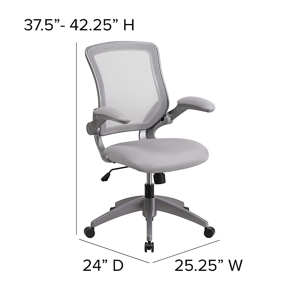 Alt View 13. Alamont Home - Kale Contemporary Mesh Swivel Office Chair - Gray.
