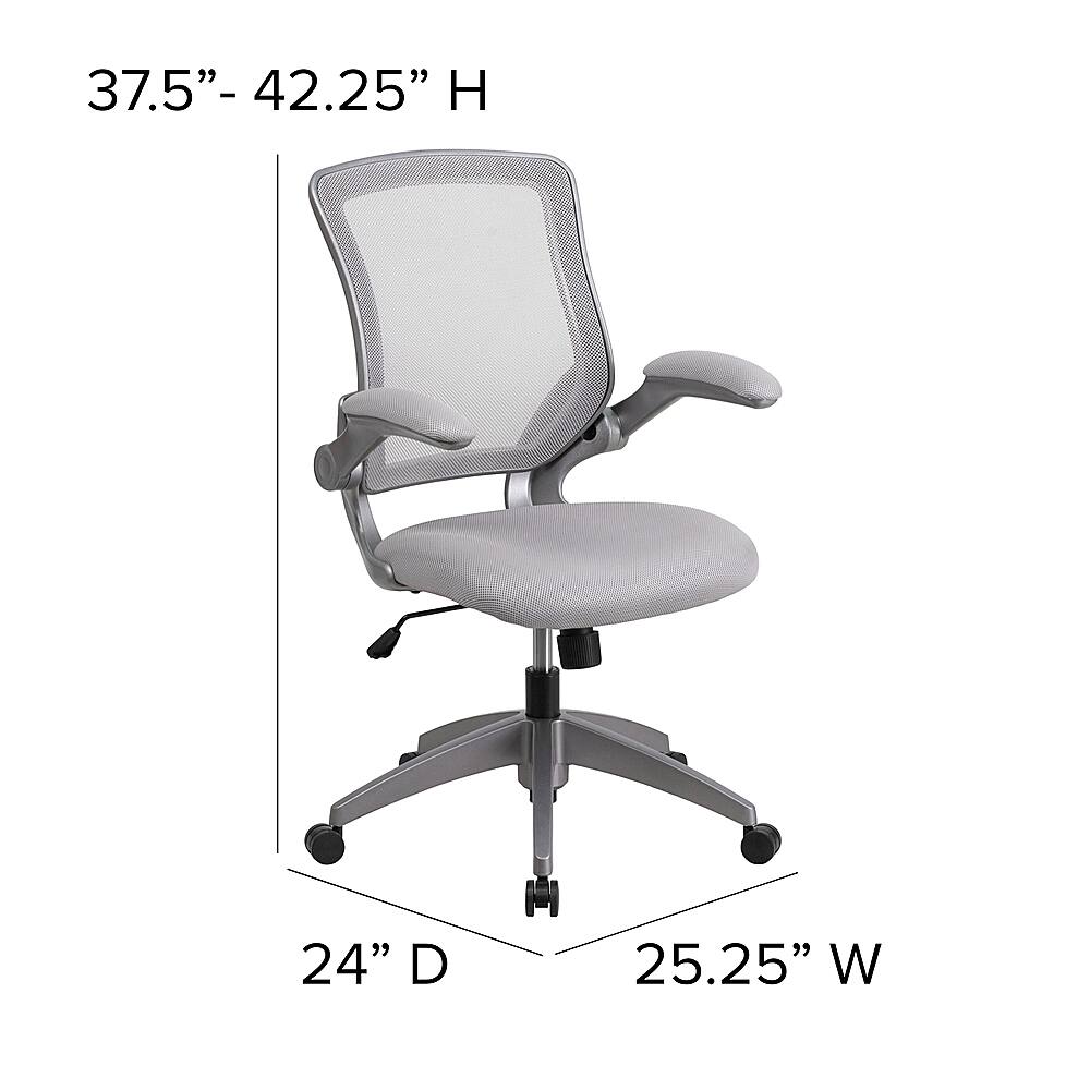 Alt View 13. Alamont Home - Kale Contemporary Mesh Swivel Office Chair - Gray.