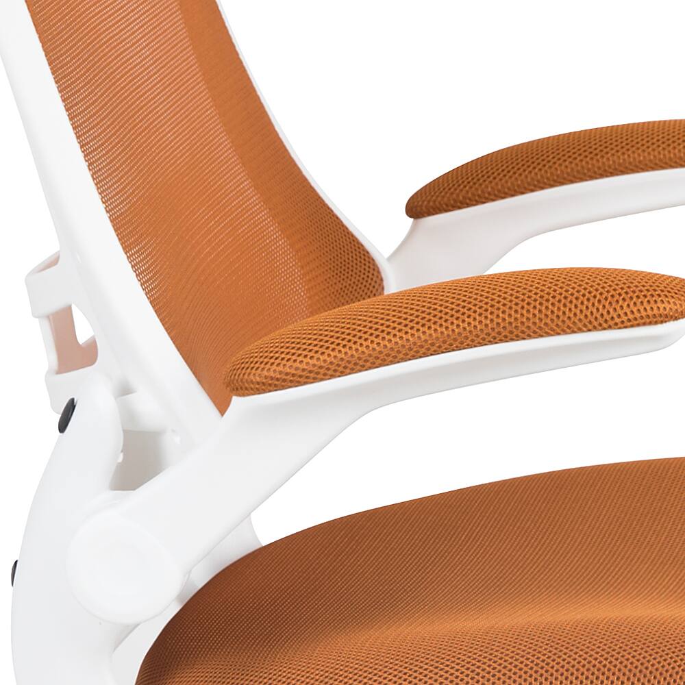 Alt View 15. Alamont Home - Kelista Contemporary Mesh Swivel Office Chair - Tan Mesh/White Frame.