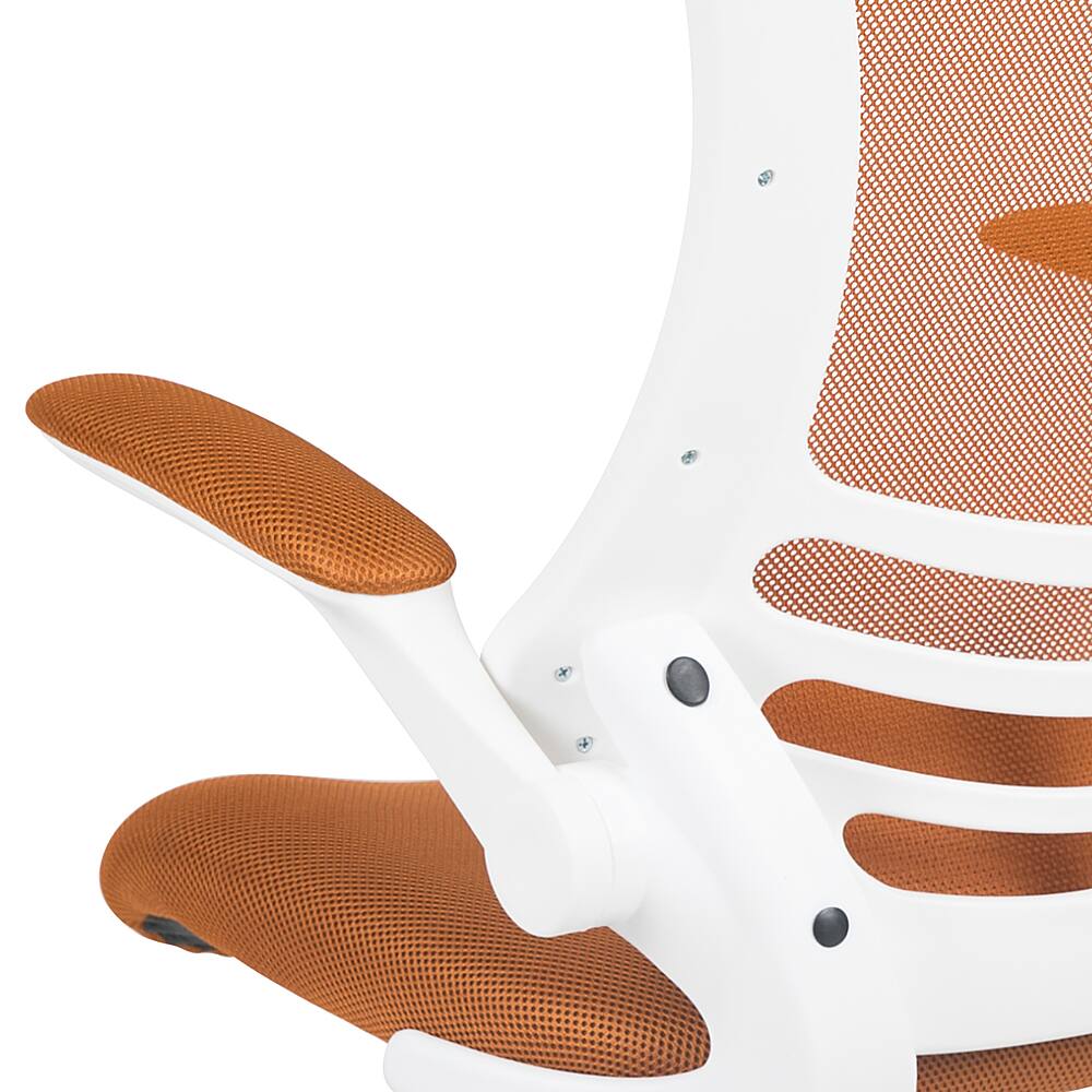 Alt View 19. Alamont Home - Kelista Contemporary Mesh Swivel Office Chair - Tan Mesh/White Frame.