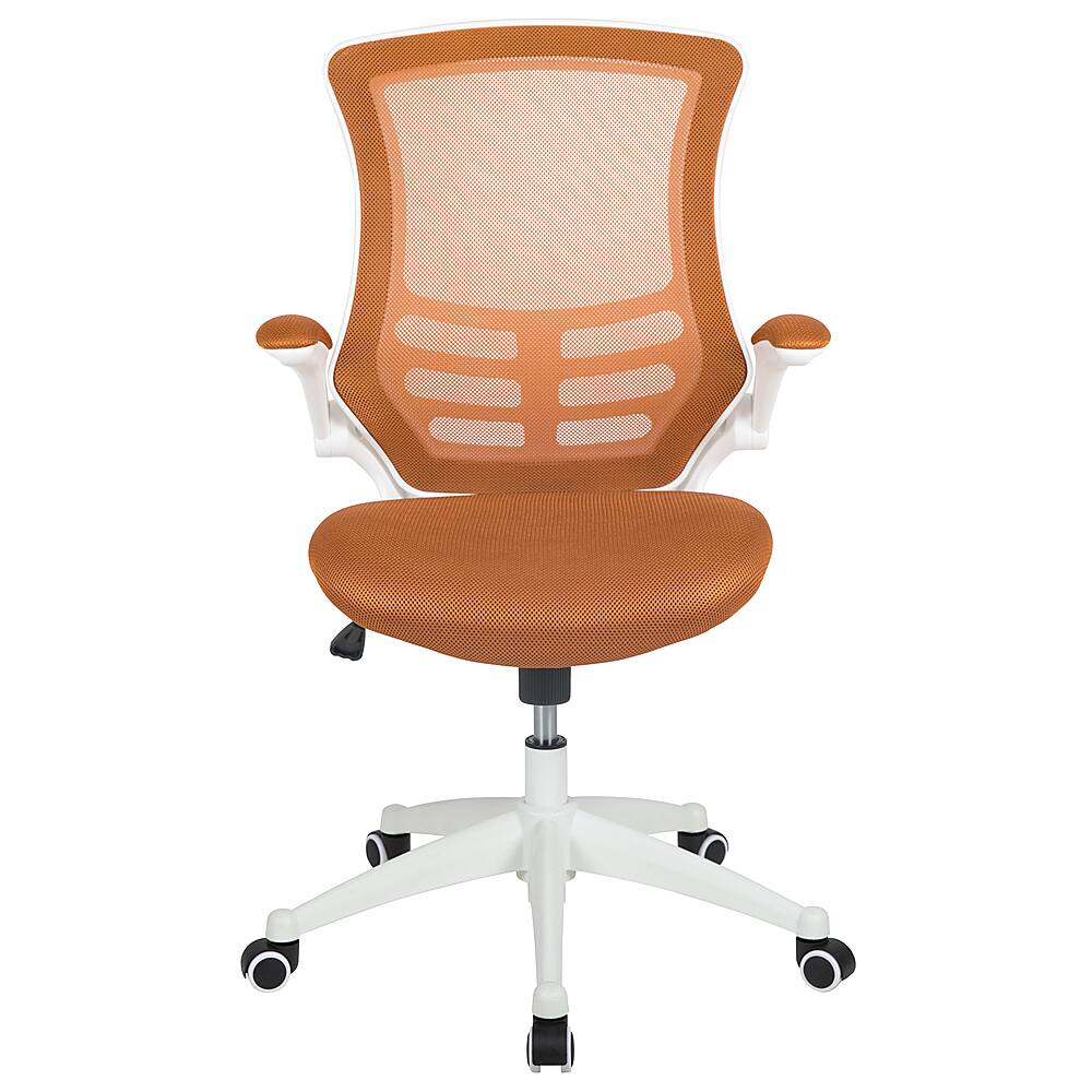 Alt View 11. Alamont Home - Kelista Contemporary Mesh Swivel Office Chair - Tan Mesh/White Frame.