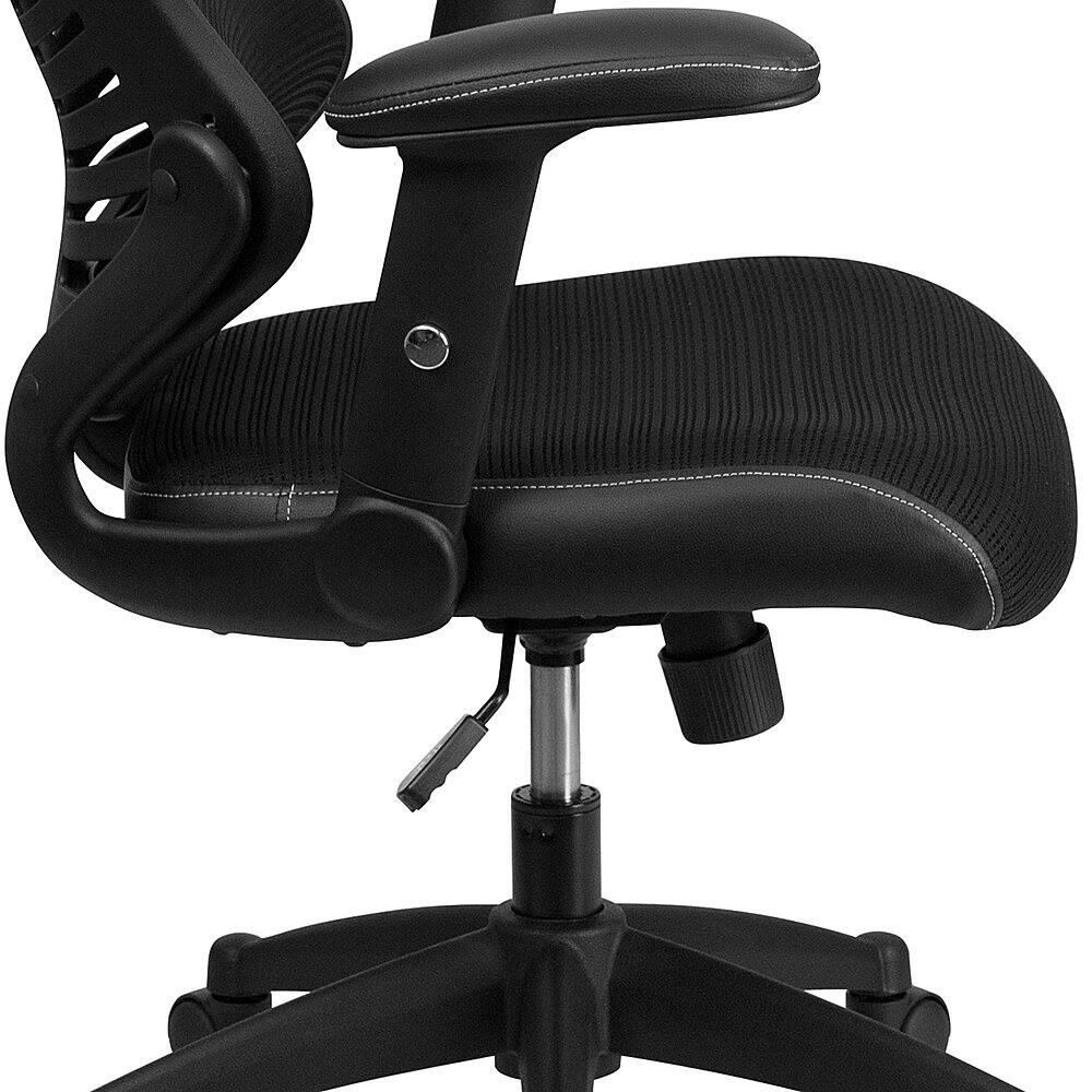 Alt View 21. Alamont Home - Kale Contemporary Mesh Executive Swivel Office Chair - Black Mesh.