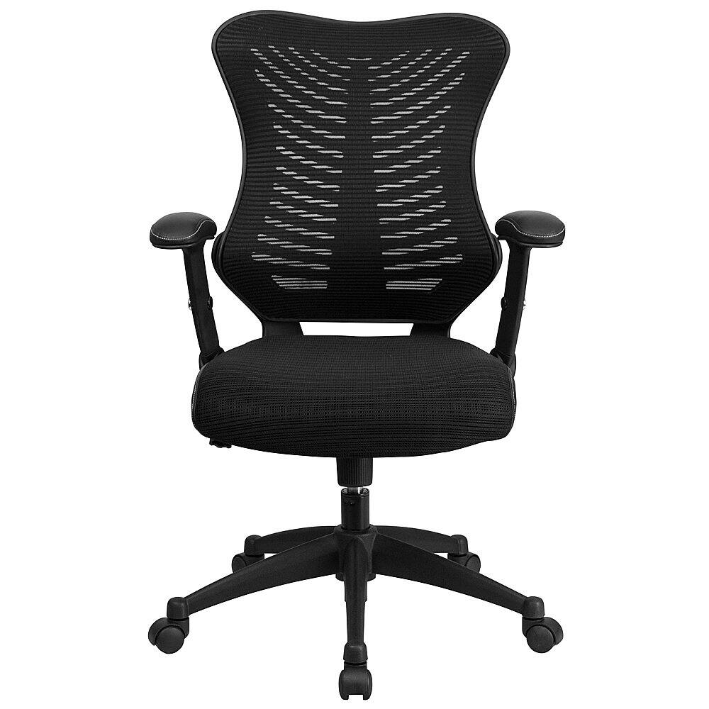 Alt View 23. Alamont Home - Kale Contemporary Mesh Executive Swivel Office Chair - Black Mesh.
