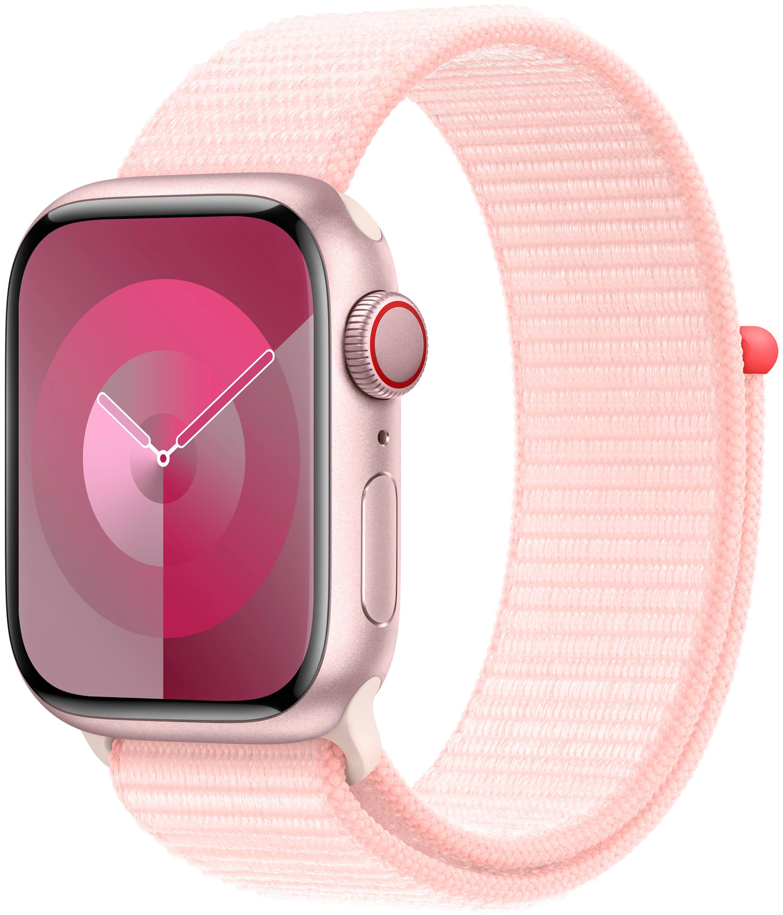 Alt View 11. Apple - 41mm Sport Loop - Light Pink.