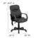 Alt View 13. Alamont Home - Laverne Contemporary Leather/Faux Leather Swivel Office Chair - Black.