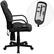Alt View 16. Alamont Home - Laverne Contemporary Leather/Faux Leather Swivel Office Chair - Black.