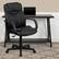 Alt View 12. Alamont Home - Laverne Contemporary Leather/Faux Leather Swivel Office Chair - Black.