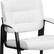 Alt View 17. Alamont Home - Haeger Contemporary Leather/Faux Leather Side Chair - Upholstered - White LeatherSoft/Black Frame.