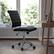 Alt View 12. Alamont Home - Hansel Contemporary Leather/Faux Leather Ribbed Executive Swivel Mid-Back Office Chair - Black.