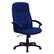 Front. Alamont Home - Contemporary Fabric Executive Swivel Office Chair - Navy Blue.