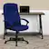 Alt View 12. Alamont Home - Contemporary Fabric Executive Swivel Office Chair - Navy Blue.
