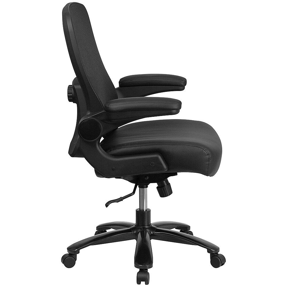 Alt View 16. Alamont Home - Hercules Big & Tall 500 lb. Rated Black Mesh/LeatherSoft Ergonomic Chair - Black LeatherSoft/Mesh.
