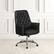 Alt View 12. Alamont Home - Hansel Traditional Mid-Back Traditional Tufted Black LeatherSoft Executive Swivel Office Chair - Black.
