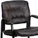 Alt View 17. Alamont Home - Haeger Contemporary Leather/Faux Leather Side Chair - Upholstered - Brown LeatherSoft/Black Frame.
