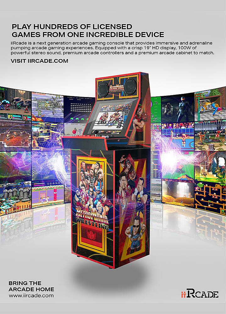 iiRcade Premium Online Arcade Gaming Console – Retromania Wrestling Edition  IRBDL1-128S19D37RMW - Best Buy