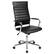 Front. Alamont Home - Hansel Contemporary Leather/Faux Leather Executive Swivel Ribbed High Back Office Chair - Black.