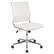 Front. Alamont Home - Hansel Contemporary Leather/Faux Leather Ribbed Executive Swivel Mid-Back Office Chair - White.