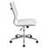 Alt View 16. Alamont Home - Hansel Contemporary Leather/Faux Leather Ribbed Executive Swivel Mid-Back Office Chair - White.