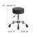 Alt View 12. Alamont Home - Rhonda Contemporary Leather/Faux Leather Stool - Black.