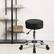 Alt View 11. Alamont Home - Rhonda Contemporary Leather/Faux Leather Stool - Black.