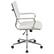 Alt View 16. Alamont Home - Hansel Contemporary Leather/Faux Leather Ribbed Executive Swivel Mid-Back Office Chair - White.