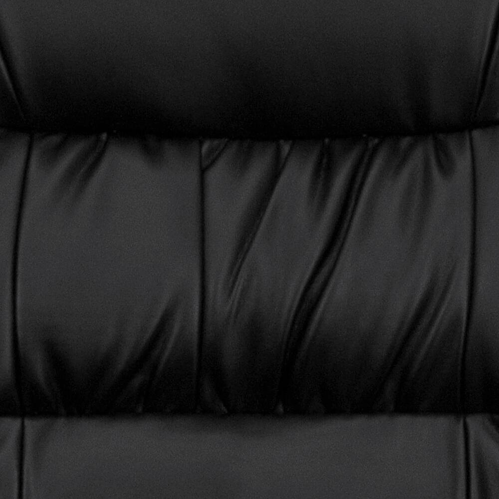 Alt View 18. Alamont Home - Haeger  Contemporary Leather/Faux Leather Side Chair - Upholstered - Black LeatherSoft/Titanium Gray Frame.