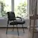 Alt View 12. Alamont Home - Haeger Contemporary Leather/Faux Leather Side Chair - Upholstered - Black LeatherSoft/Titanium Gray Frame.