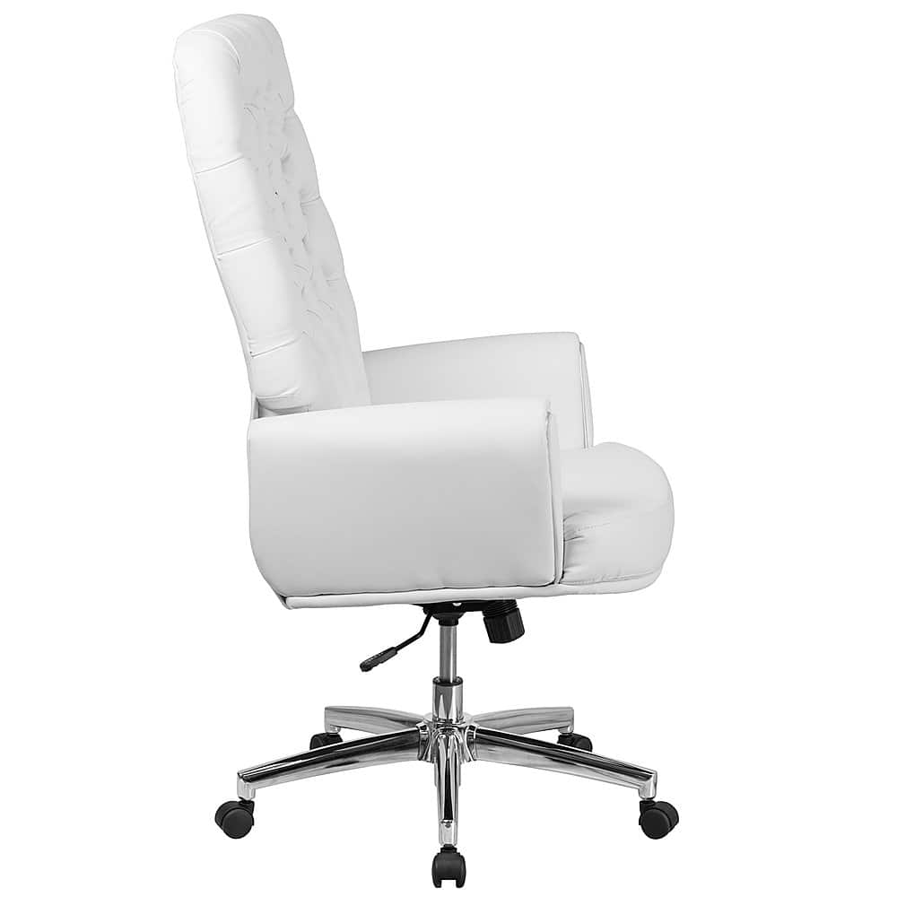 Alt View 16. Alamont Home - Rochelle Traditional Leather/Faux Leather Executive Swivel Office Chair - White.