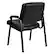 Alt View 14. Alamont Home - Haeger Contemporary Leather/Faux Leather Side Chair - Upholstered - Black LeatherSoft/Black Frame.