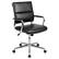 Front. Alamont Home - Hansel Contemporary Leather/Faux Leather Panel Executive Swivel Mid-Back Office Chair - Black.