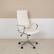 Alt View 12. Alamont Home - Hansel Contemporary Leather/Faux Leather Executive Swivel Ribbed High Back Office Chair - White.