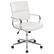 Front. Alamont Home - Hansel Contemporary Leather/Faux Leather Panel Executive Swivel Mid-Back Office Chair - White.