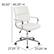 Alt View 13. Alamont Home - Hansel Contemporary Leather/Faux Leather Panel Executive Swivel Mid-Back Office Chair - White.