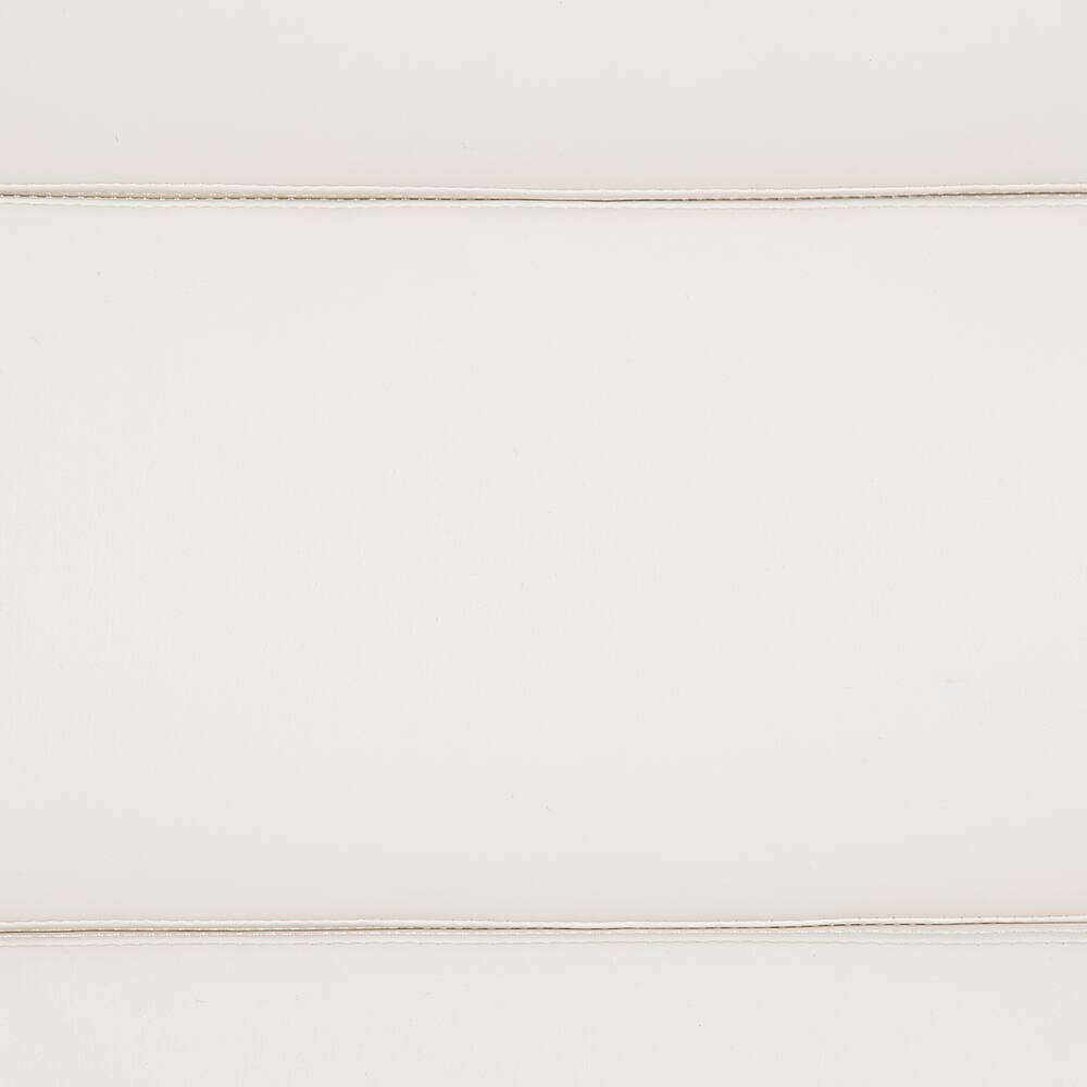 Alt View 20. Alamont Home - Hansel Contemporary Leather/Faux Leather Panel Executive Swivel Mid-Back Office Chair - White.