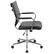 Alt View 16. Alamont Home - Hansel Contemporary Leather/Faux Leather Ribbed Executive Swivel Mid-Back Office Chair - Black.