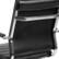 Alt View 19. Alamont Home - Hansel Contemporary Leather/Faux Leather Ribbed Executive Swivel Mid-Back Office Chair - Black.